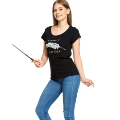 Harry Potter - Wingardium Leviosa Dames T-shirt Zwart