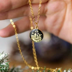 Harry Potter - Zweinstein School of Witchcraft Kerstbal met Ketting
