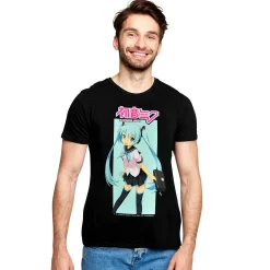 Hatsune Miku - Klaar Voor Werk T-Shirt Zwart