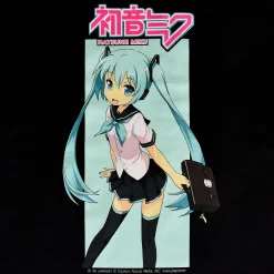 Hatsune Miku - Klaar Voor Werk T-Shirt Zwart