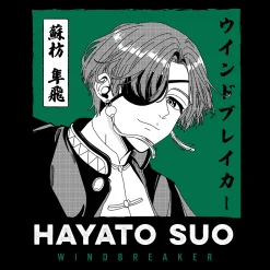 Hayato Suo T-shirt voor Wind Breaker-fans