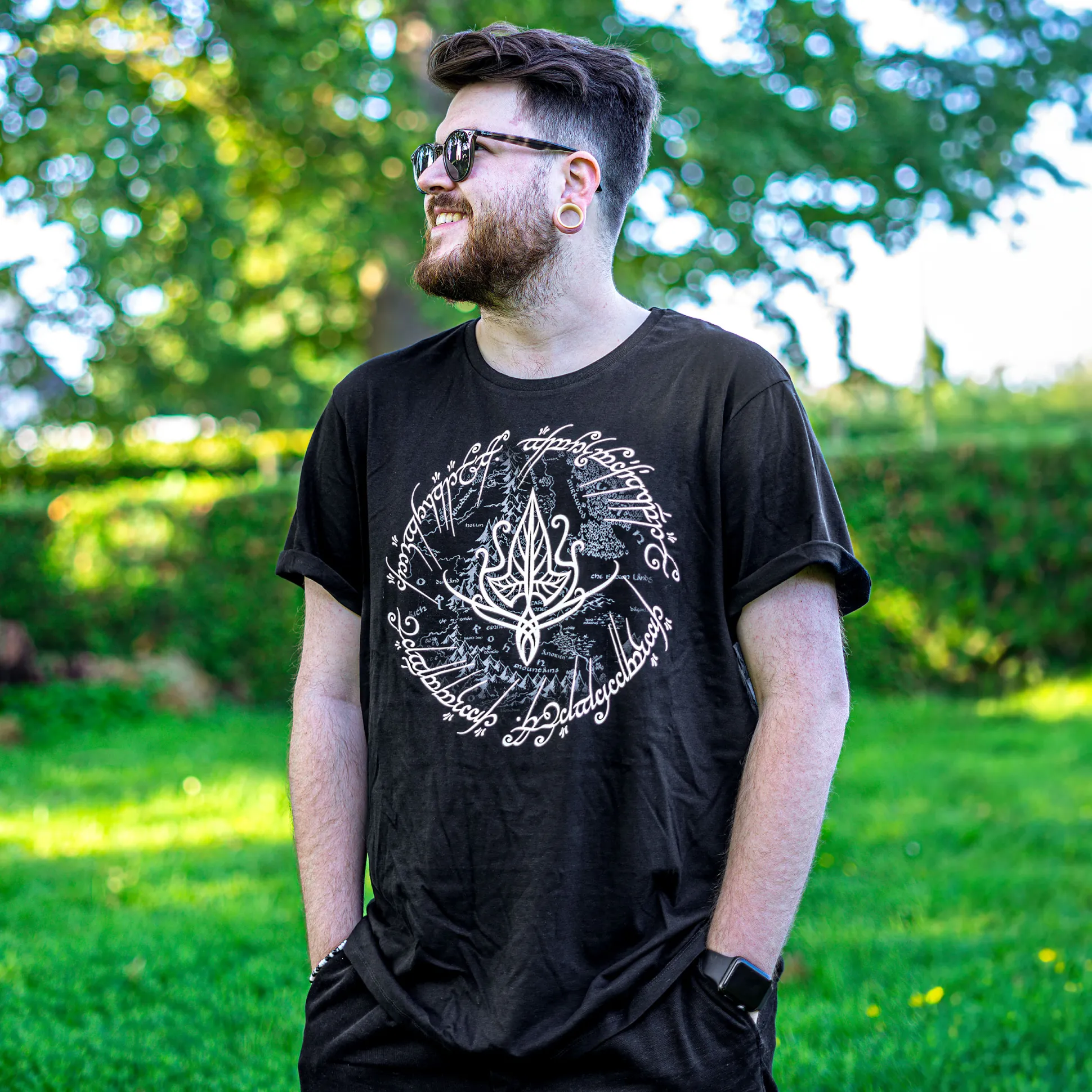 Heer der Ringen - Elfenblad T-shirt zwart
