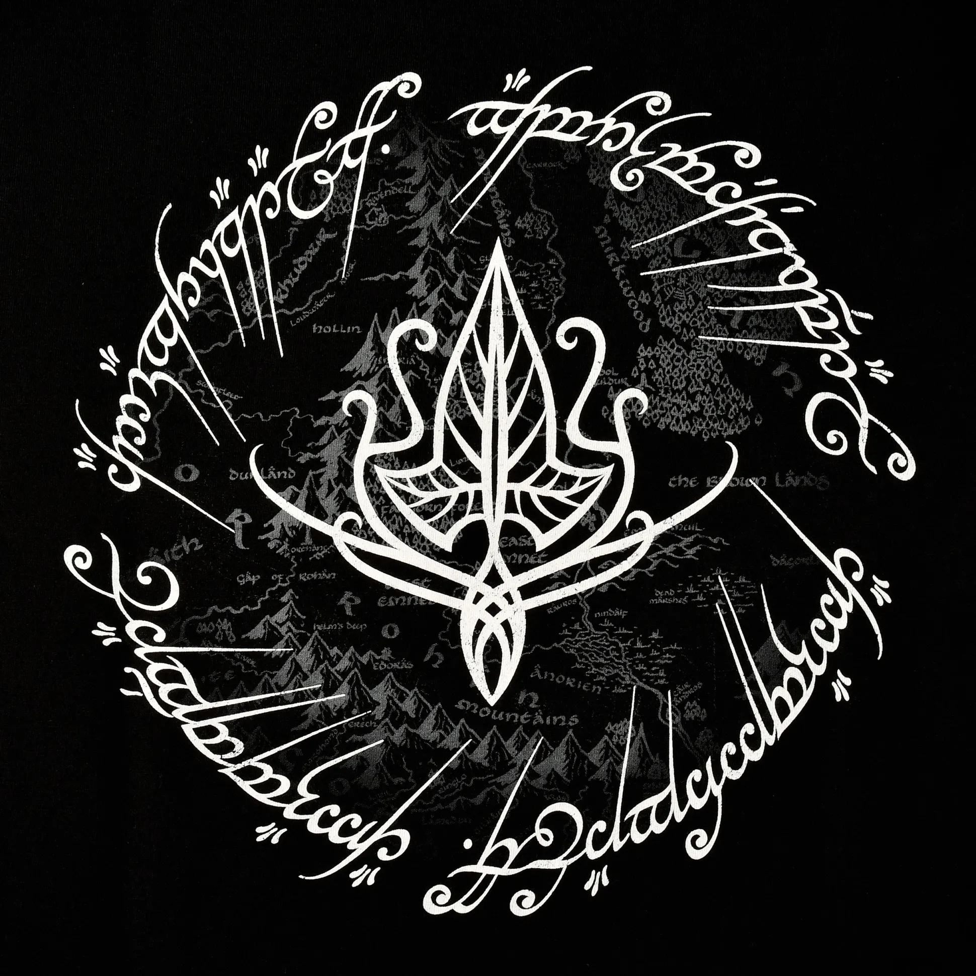 Heer der Ringen - Elfenblad T-shirt zwart