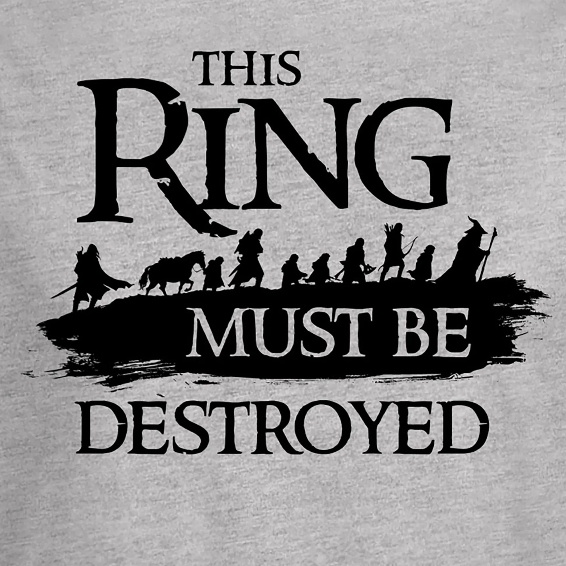 Heer der Ringen - Gezellen T-shirt grijs