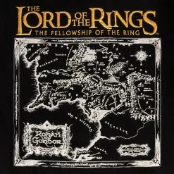 Heer der Ringen - Kaart van Midden-aarde Hoodie zwart