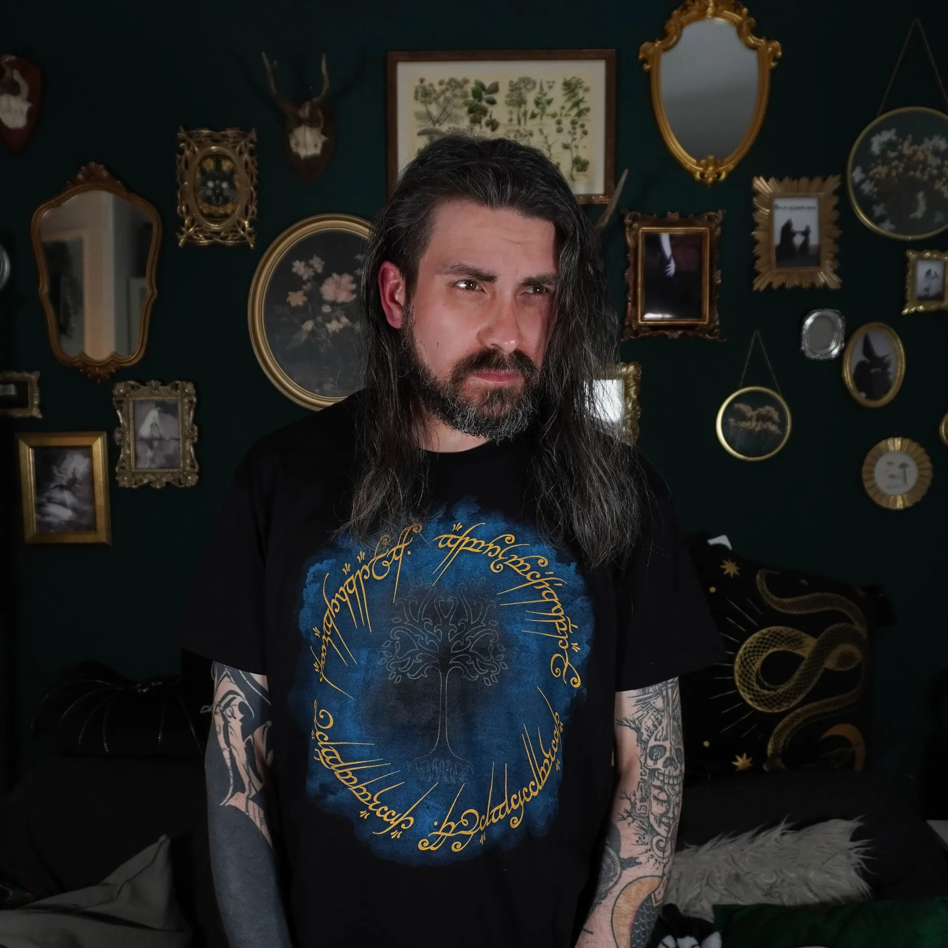 Heer der Ringen - Ring van Macht T-shirt zwart