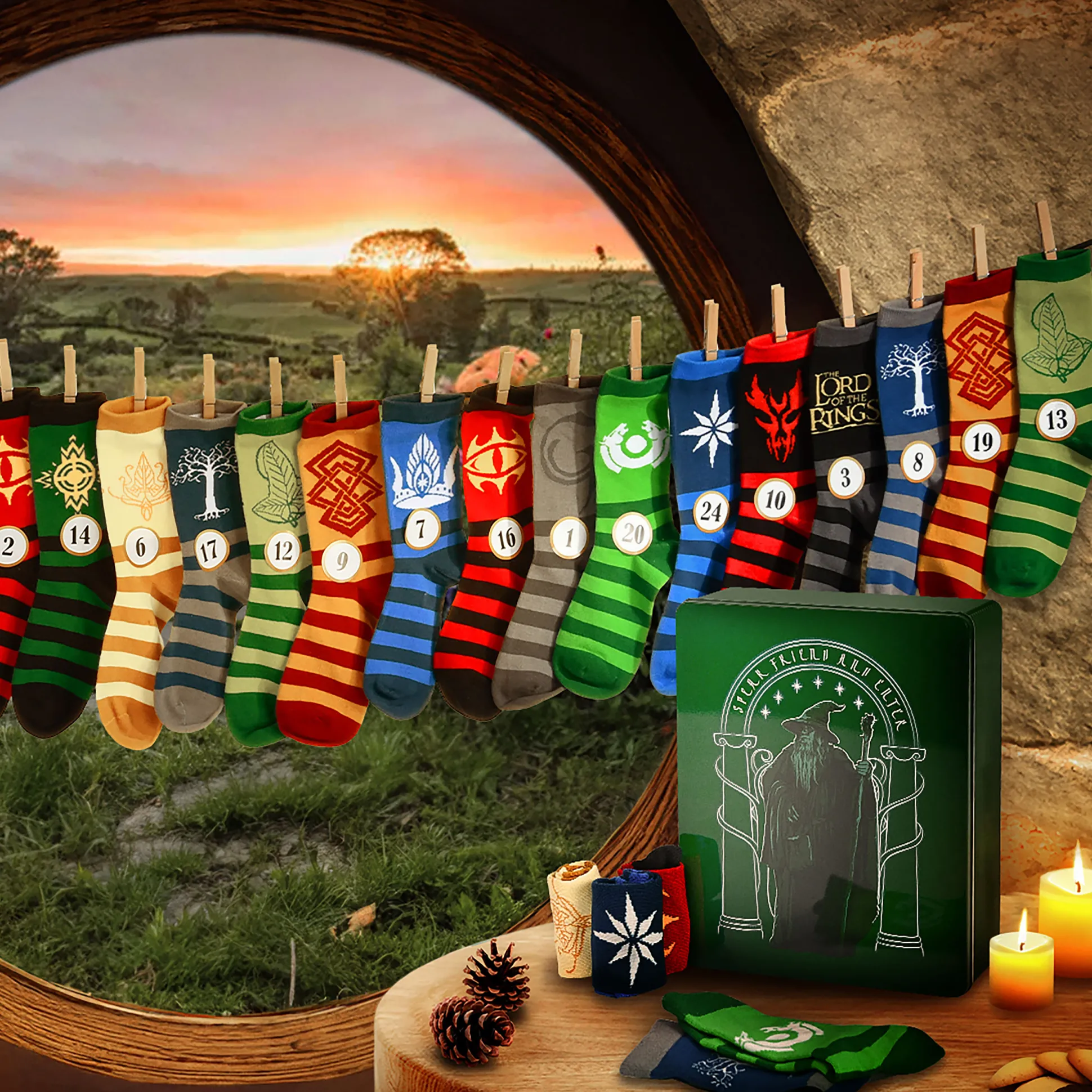 Heer der Ringen Sokken Adventskalender om te Vullen