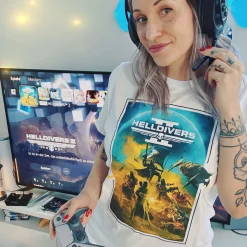 Helldivers 2 - Key Art T-Shirt wit