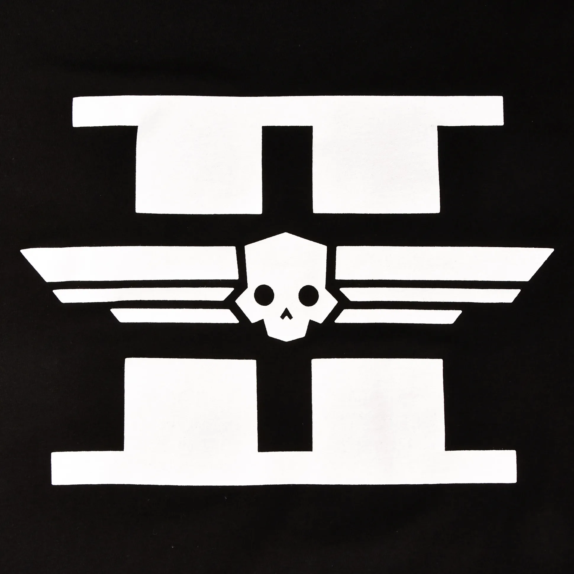 Helldivers 2 - Wit Logo T-Shirt Zwart