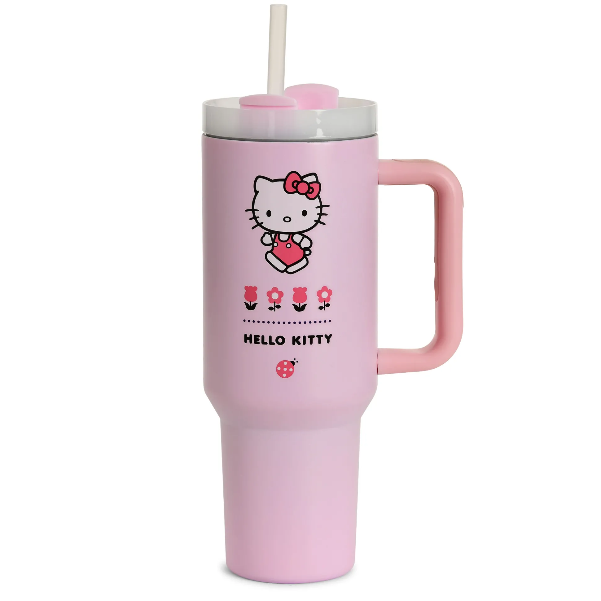 Hello Kitty - Flower To Go Beker met rietje