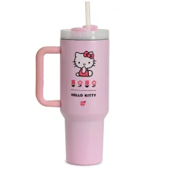Hello Kitty - Flower To Go Beker met rietje