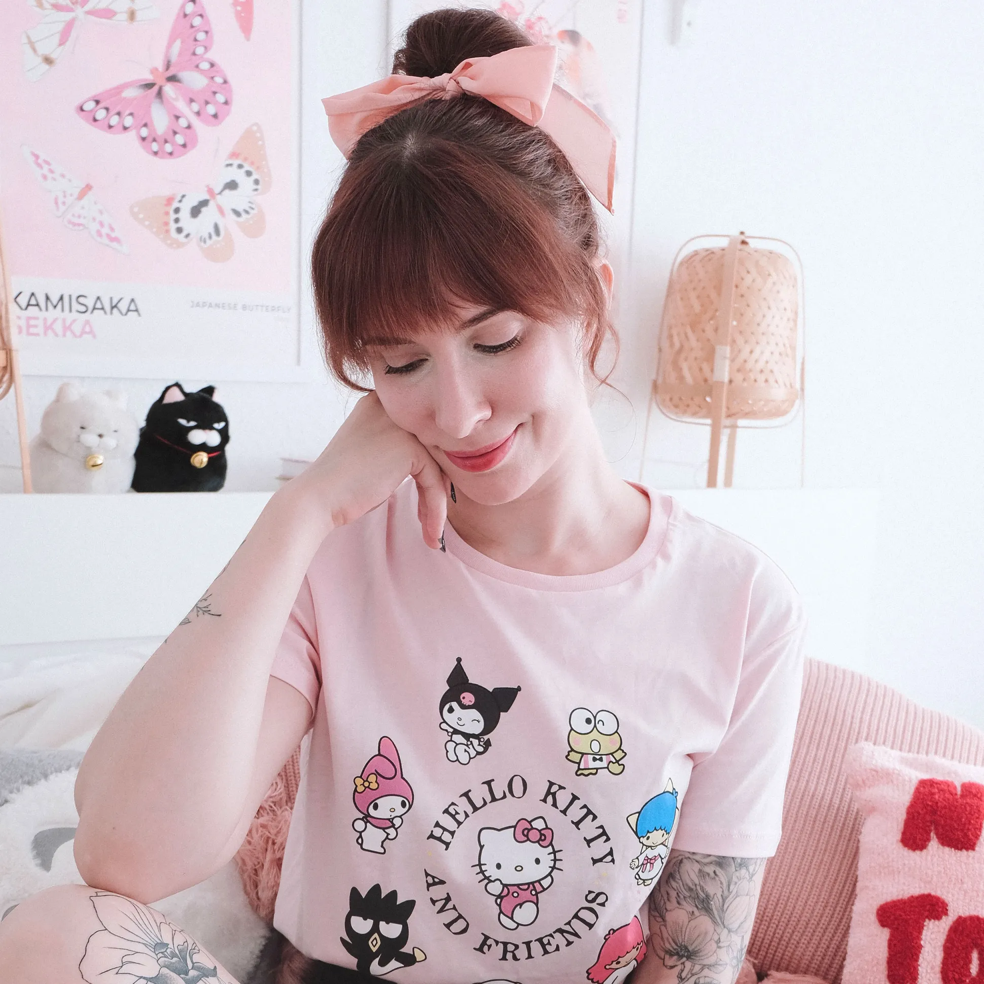 Hello Kitty and Friends T-shirt roze