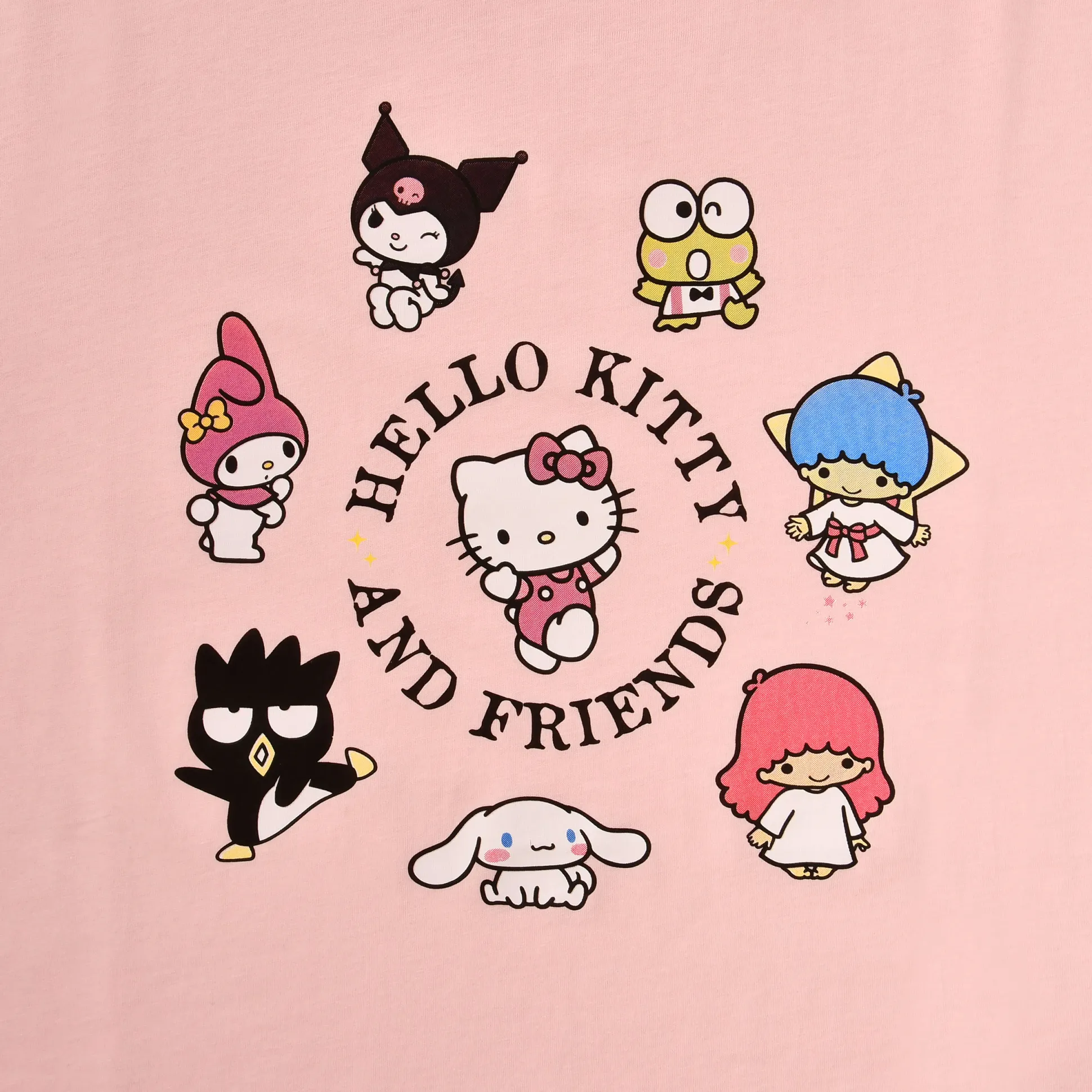 Hello Kitty and Friends T-shirt roze