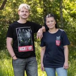 Hoe Tem Je Een Draak - Night Fury Poster T-Shirt Zwart