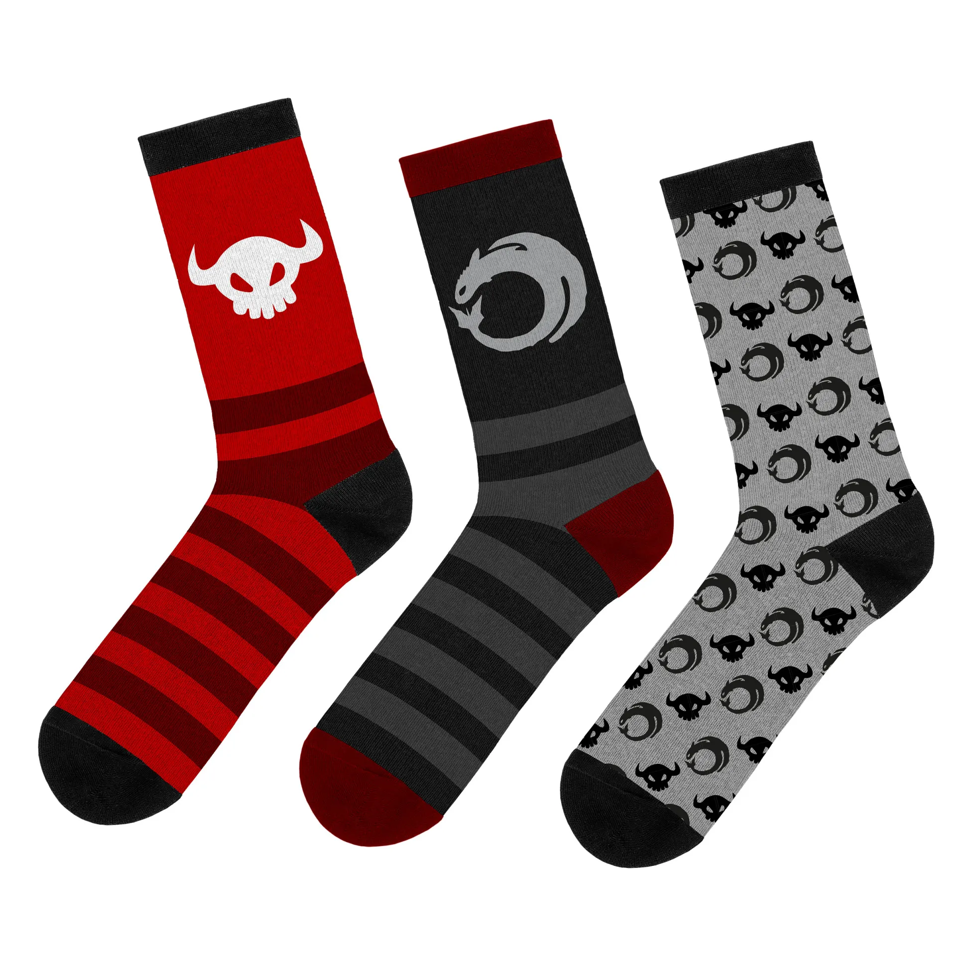 Hoe Tem Je Een Draak - Symbolen Sokken 3-Pack