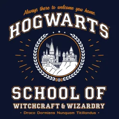 Hogwarts School T-shirt blauw - Harry Potter