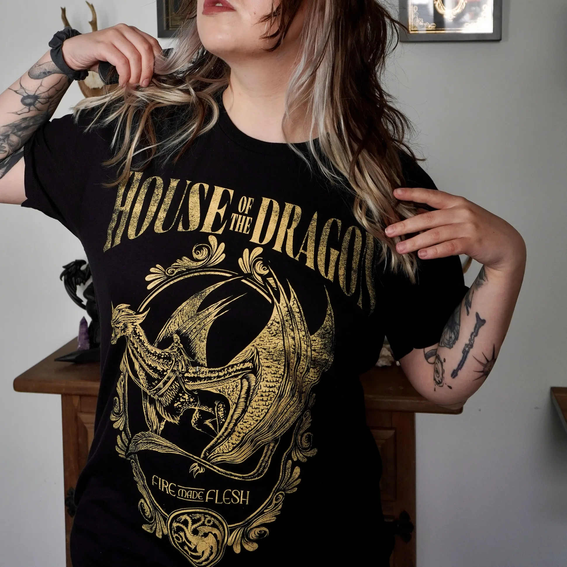 House of the Dragon - Fire Made Flesh T-shirt zwart