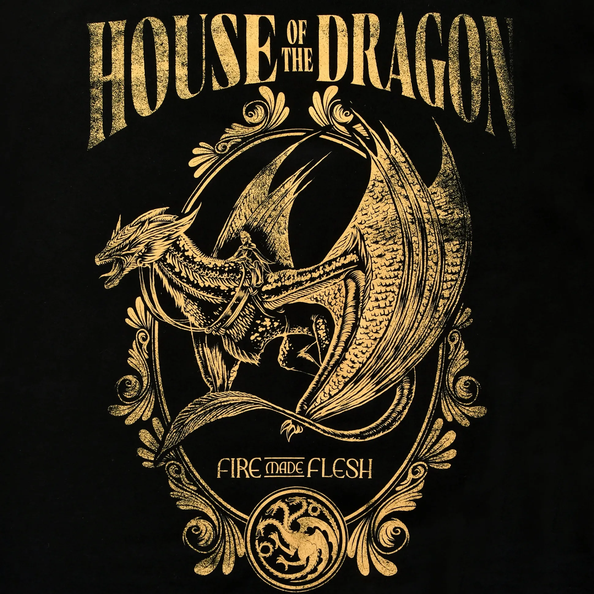House of the Dragon - Fire Made Flesh T-shirt zwart
