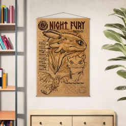 How to Train Your Dragon - Night Fury Wall Scroll