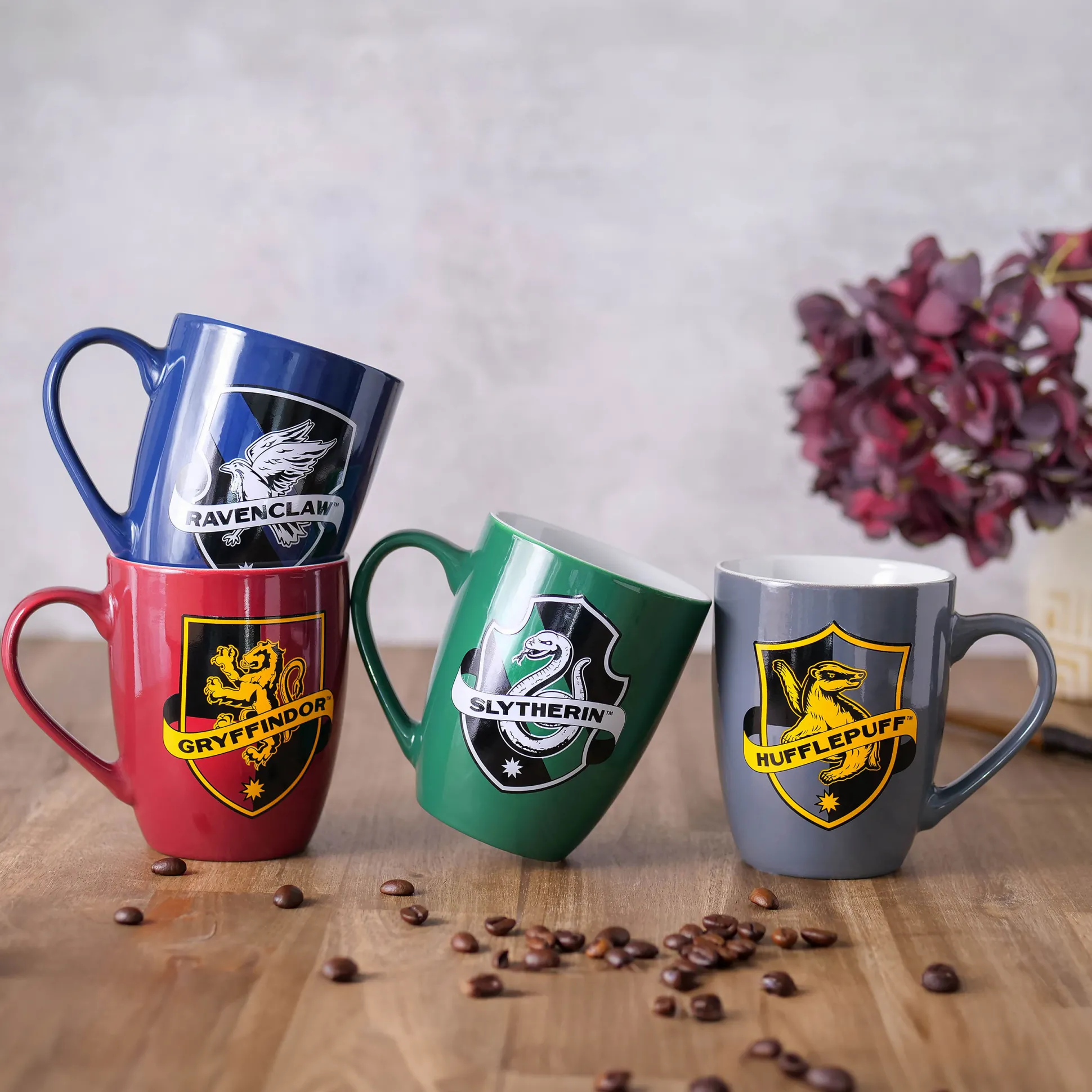 Huffelpuf Logo Mok grijs - Harry Potter