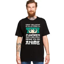 Ik denk aan Anime T-Shirt zwart