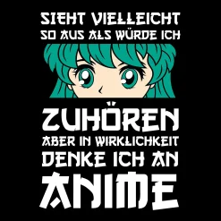 Ik denk aan Anime T-Shirt zwart