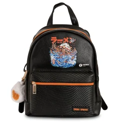 Ilustrata - Dark Ramen Rugzak met Pom Pom Hanger zwart