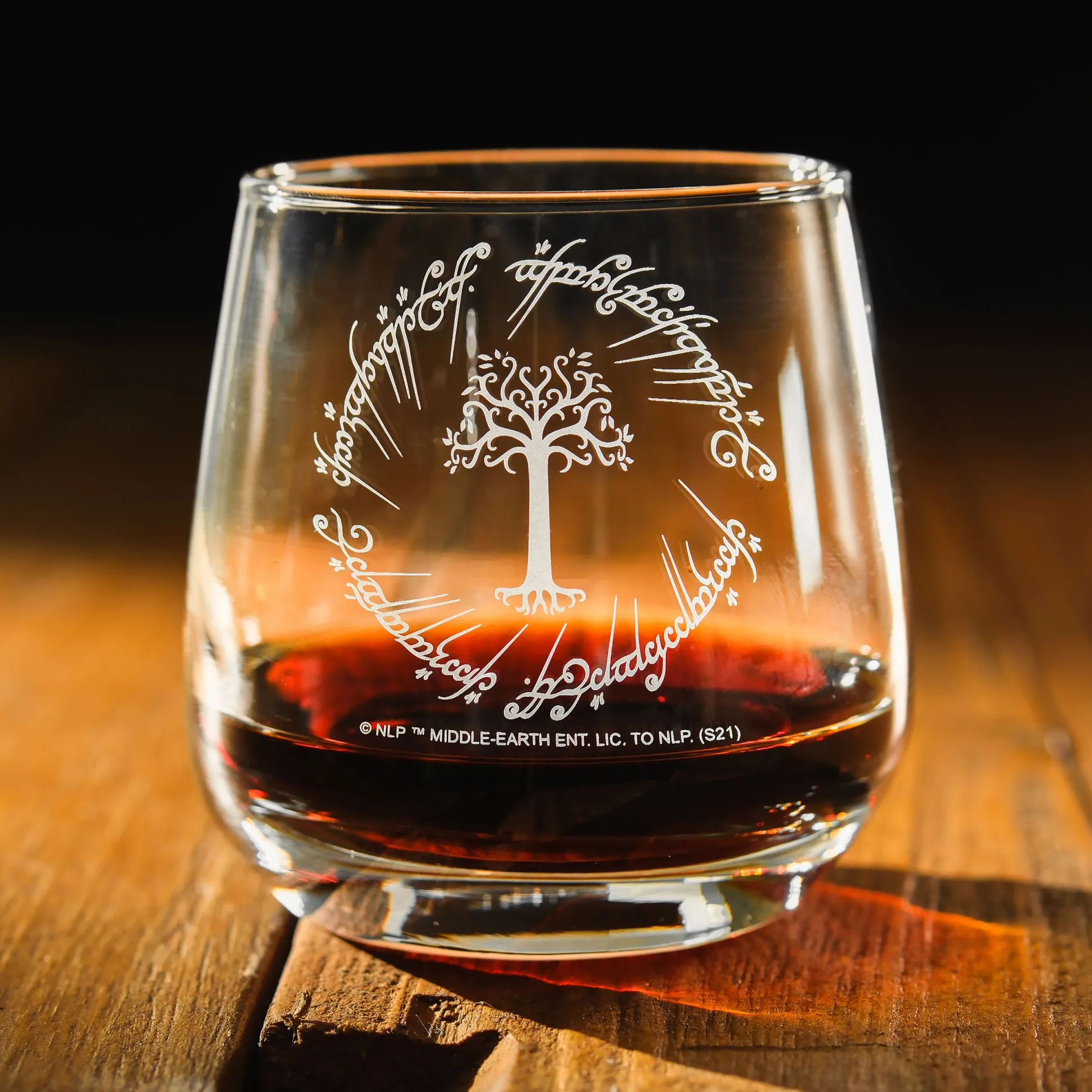 In de Ban van de Ring - De Steigerende Pony & Gondor set van 2 glazen