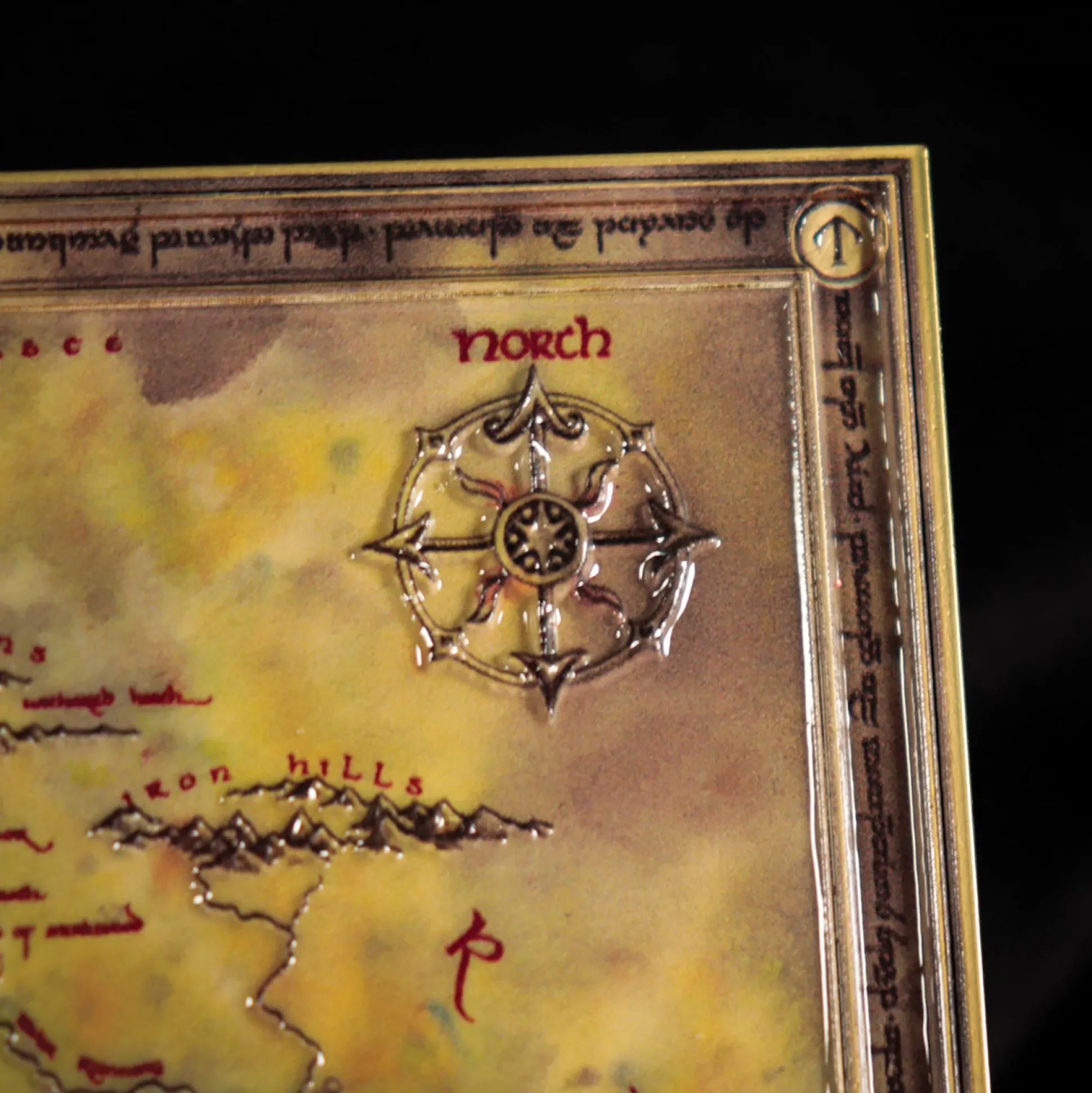 In de Ban van de Ring - Kaart van Midden-aarde Replica Beperkte Oplage