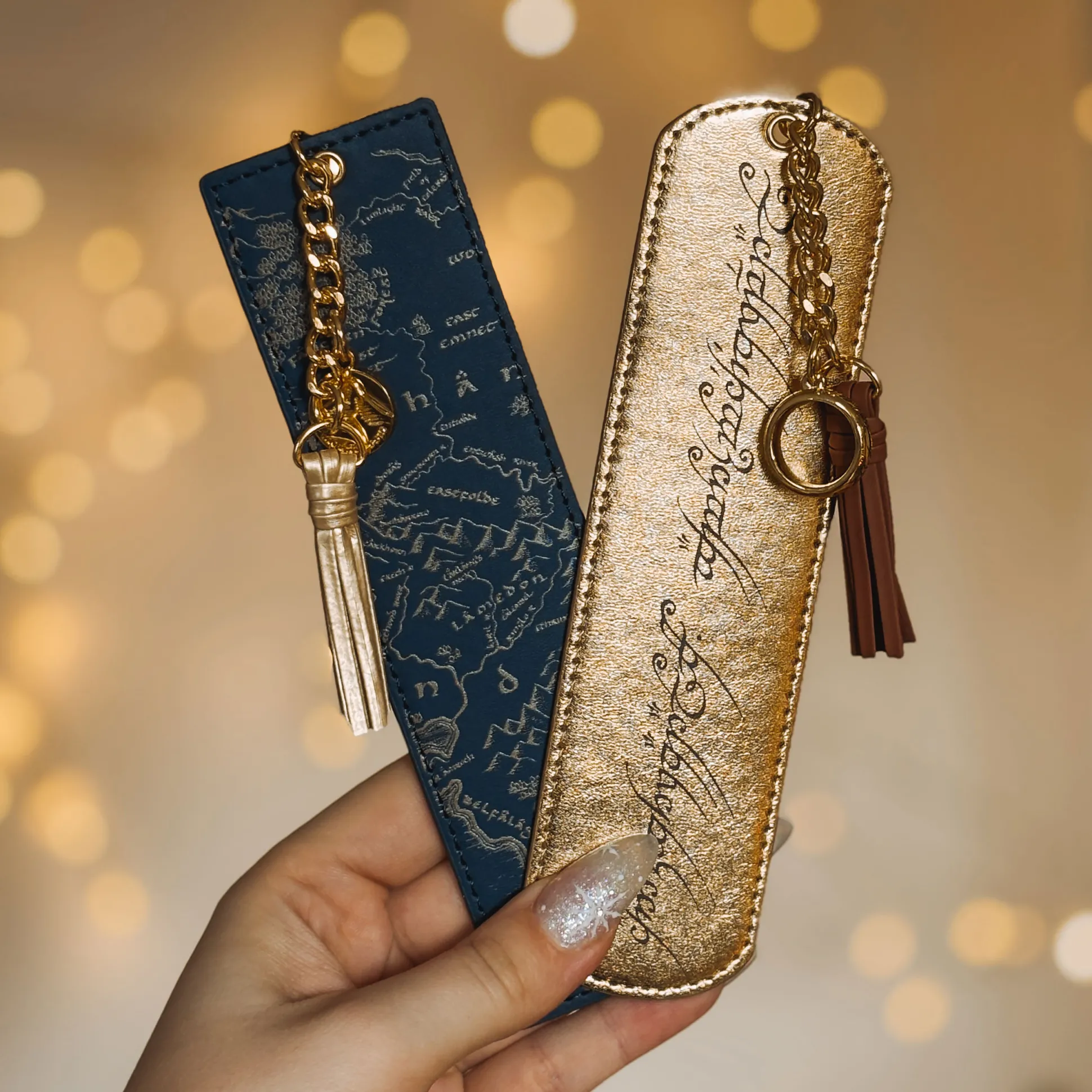 In de Ban van de Ring - Midden-aarde Kaart en Ringinscriptie Boekenlegger Set