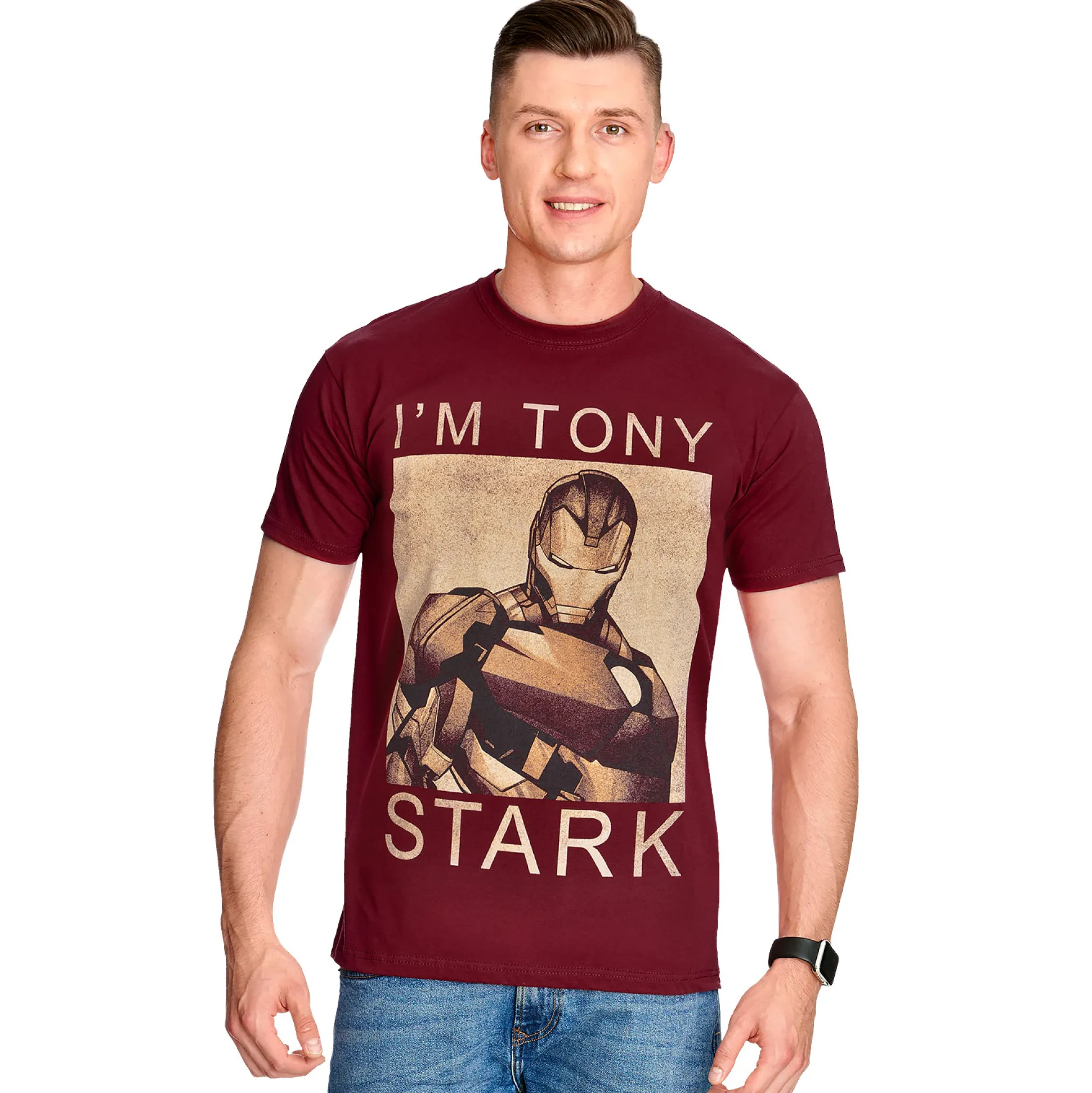 Iron Man - Ik ben Tony Stark T-Shirt rood