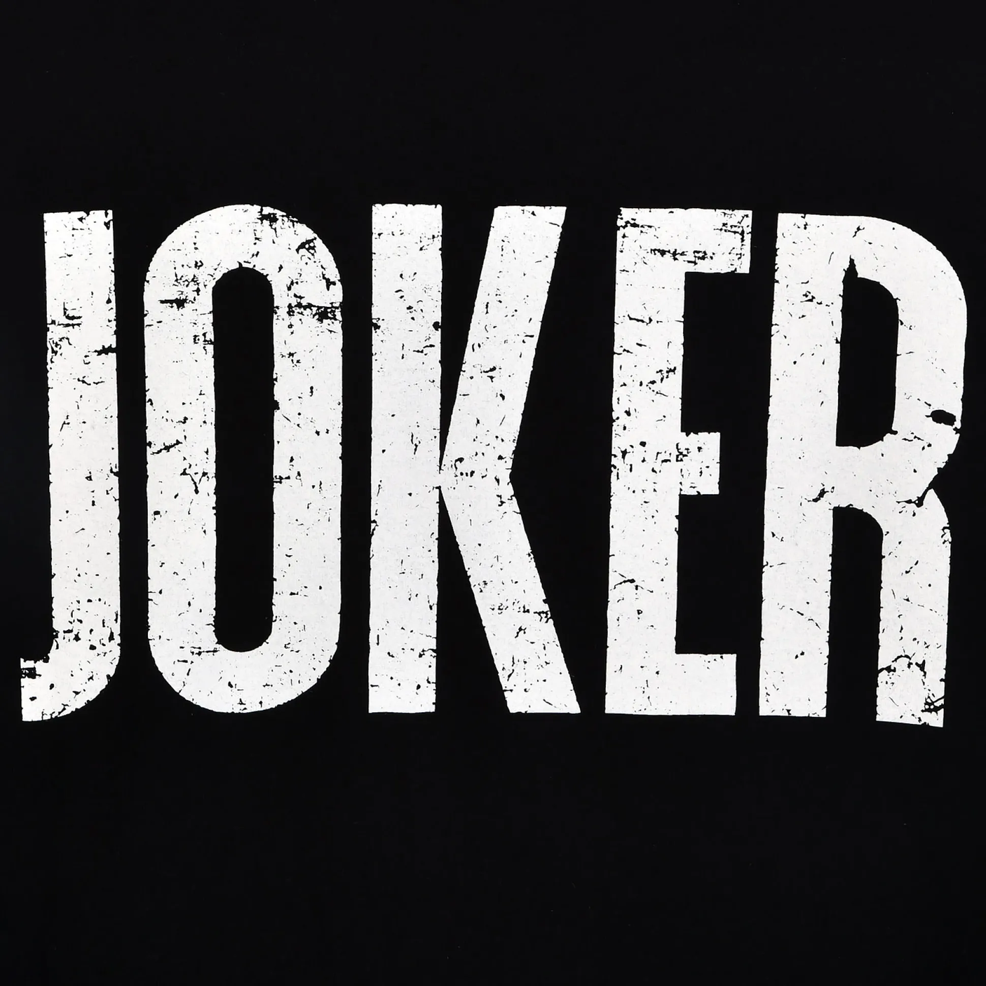 Joker Distressed Logo T-Shirt Zwart