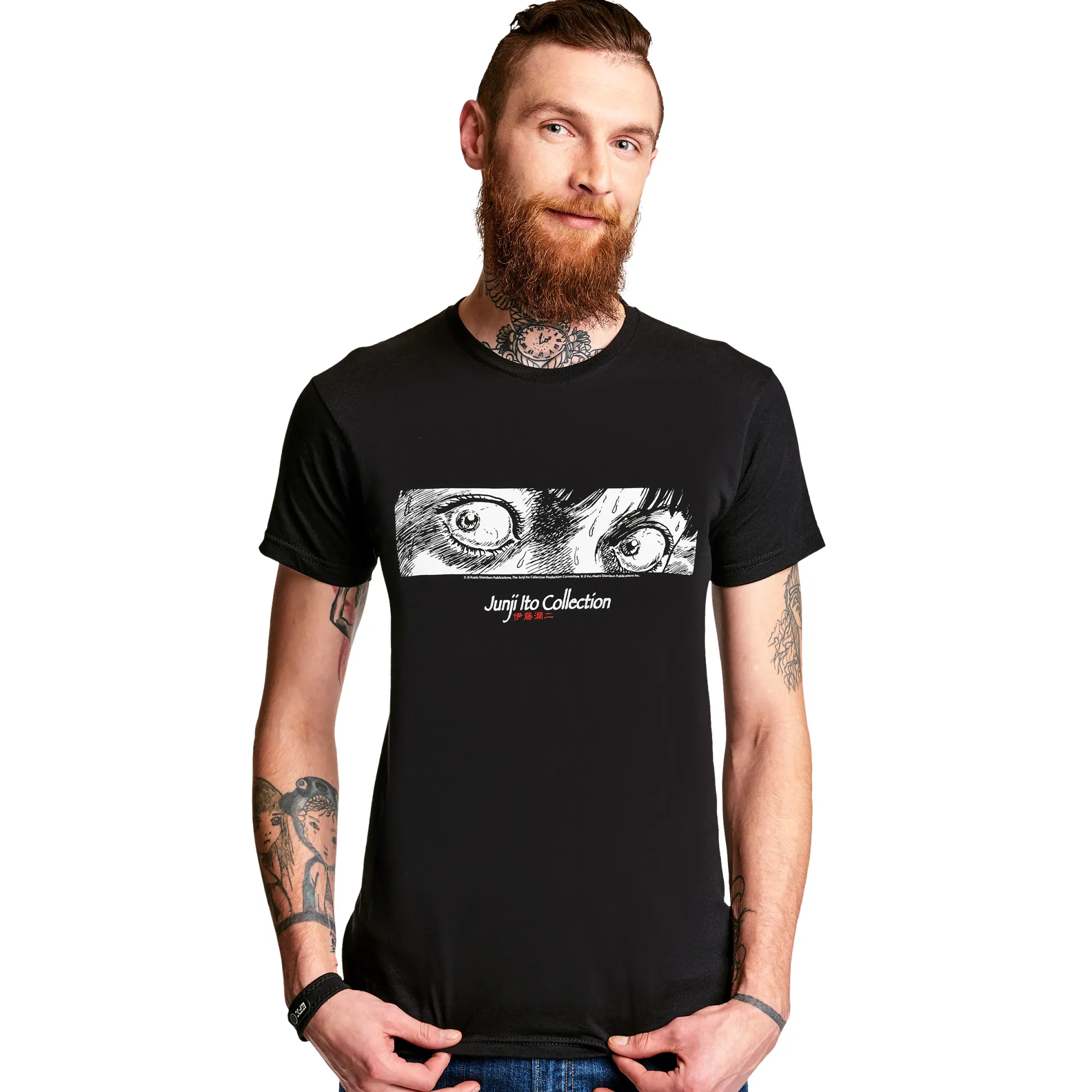 Junji Ito - Ogen T-shirt zwart