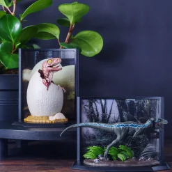 Jurassic Park - Blauwe Velociraptor Diorama Figuur