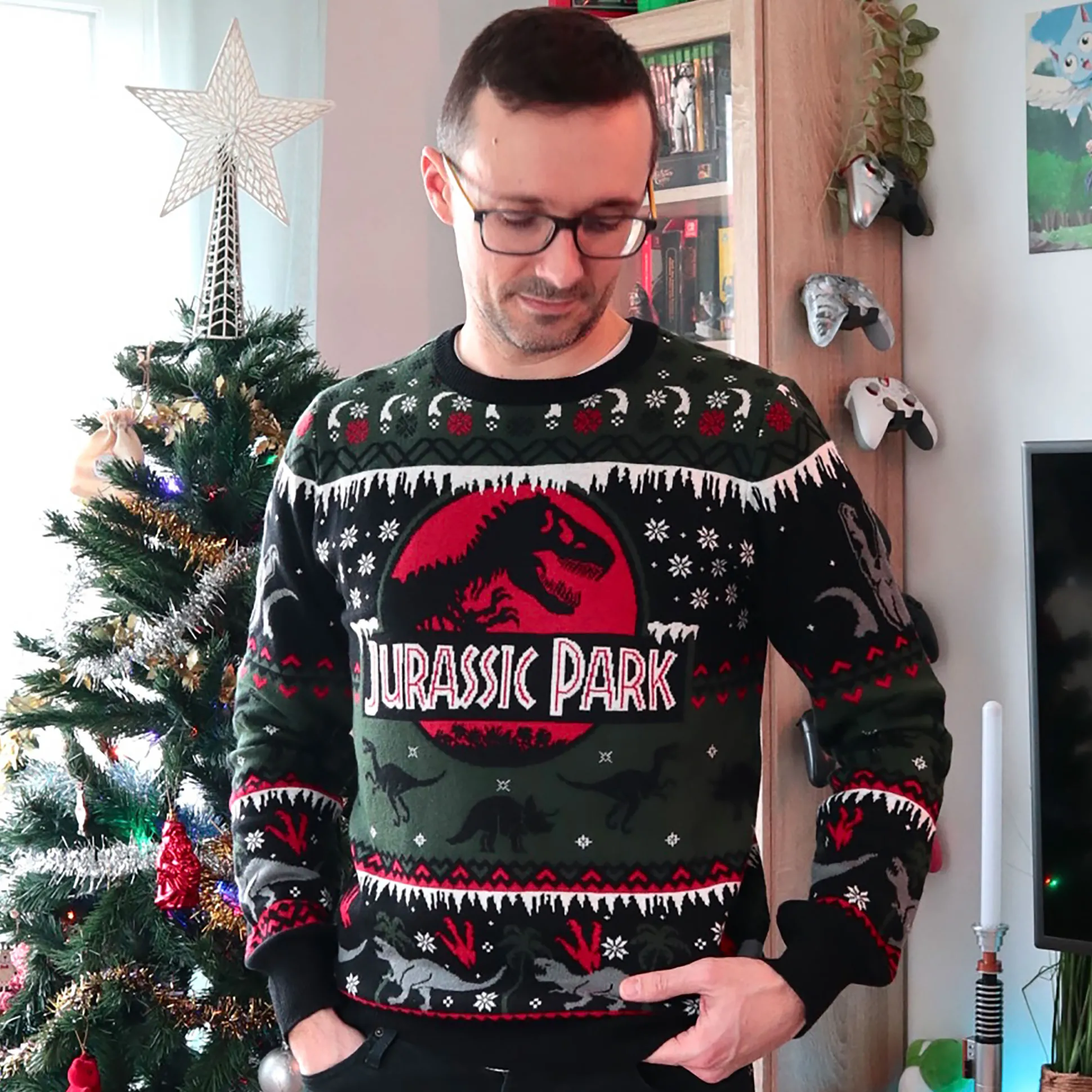 Jurassic Park - Logo Gebreide Trui