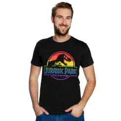 Jurassic Park - Pride Logo T-Shirt Zwart