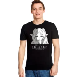 Karakter T-shirt voor Frieren fans zwart