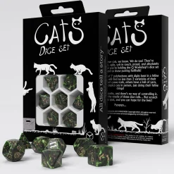 Katten - Pixel RPG Dobbelset 7-delig