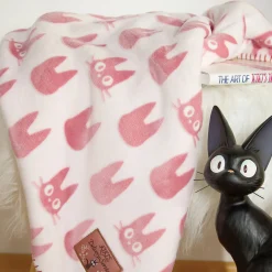 Kiki’s Delivery Service - Jiji Silhouet Fleece deken met Teddyvoering