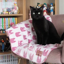 Kiki’s Delivery Service - Jiji Silhouet Fleece deken met Teddyvoering