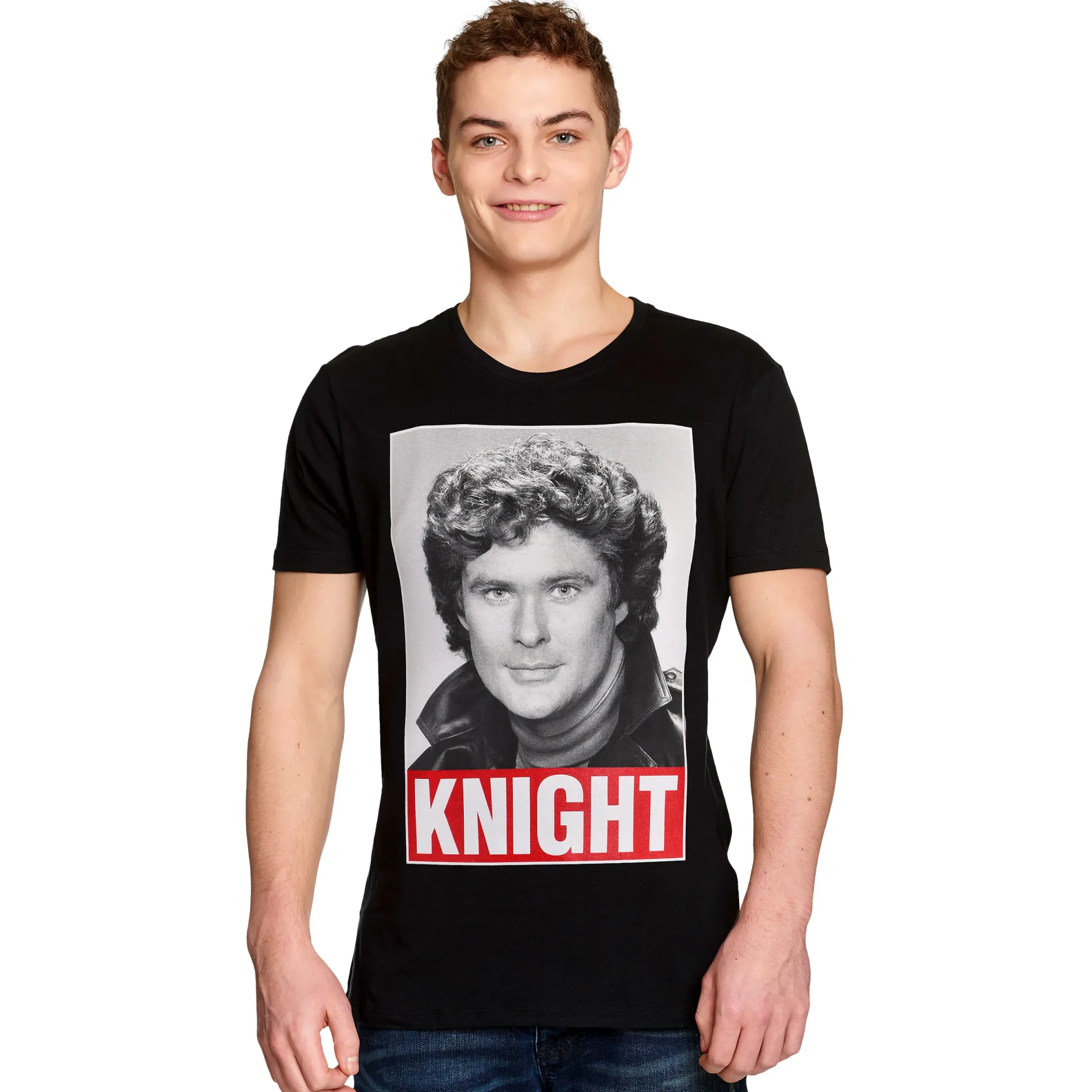 Knight Rider - Michael Knight T-Shirt zwart