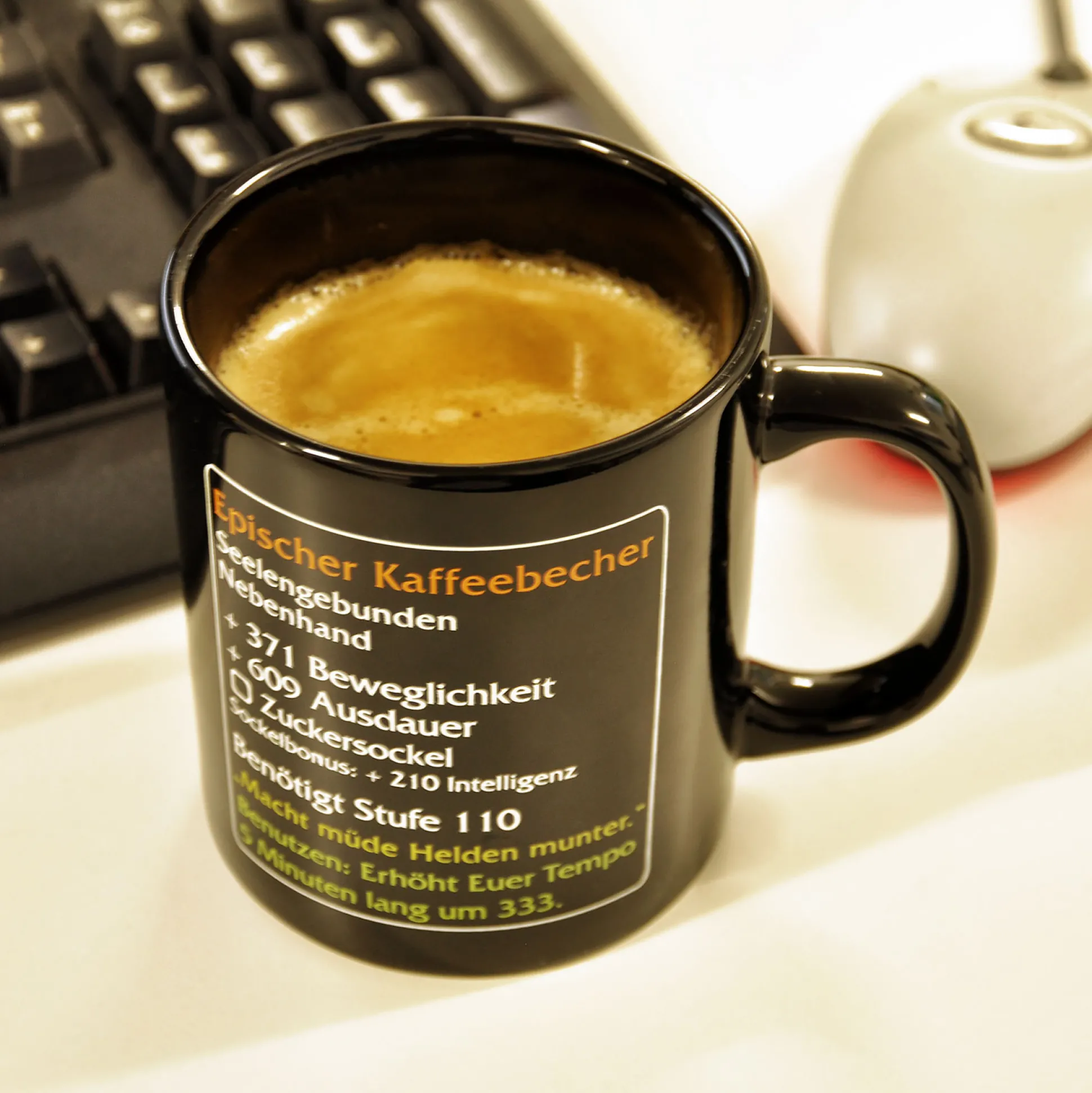 Legendarische Koffiemok - MMO Item Fan Mok Level 120