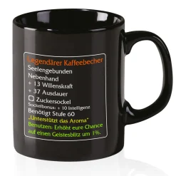 Legendarische koffiemok Level 60 - MMO-item Classic fan mok