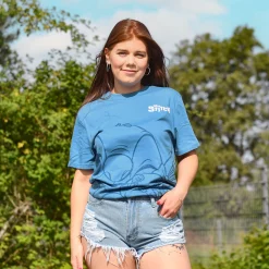 Lilo & Stitch - Hugging Stitch T-Shirt Blauw