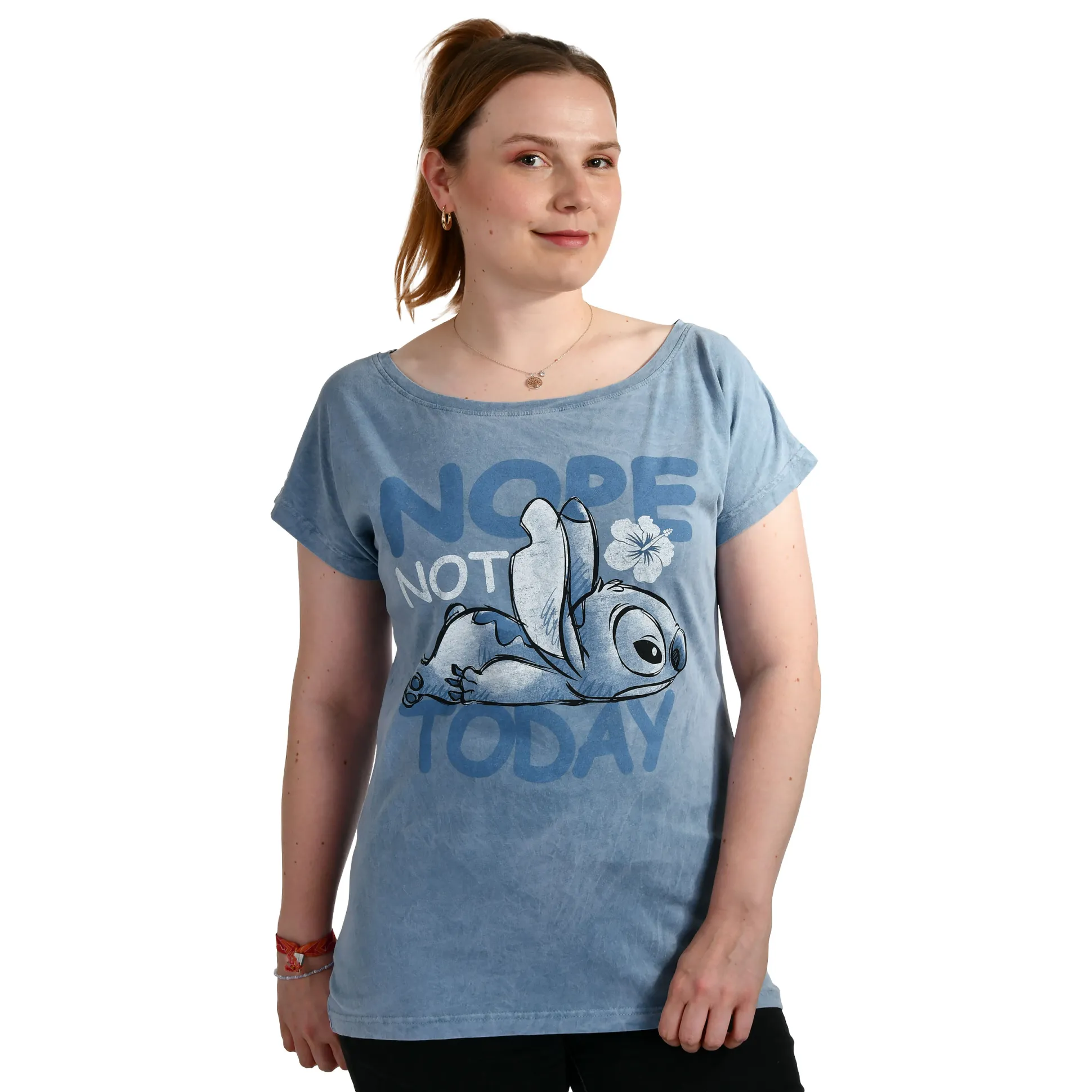 Lilo & Stitch - Not Today T-shirt blauw
