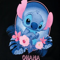 Lilo & Stitch - Ohana Dames T-shirt Zwart