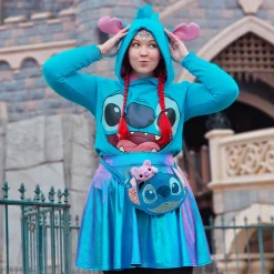 Lilo & Stitch - Stitch Dames Hoodie met Oren Blauw