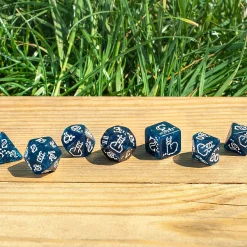 Llama Glitter RPG Dobbelstenen Set 7-delig