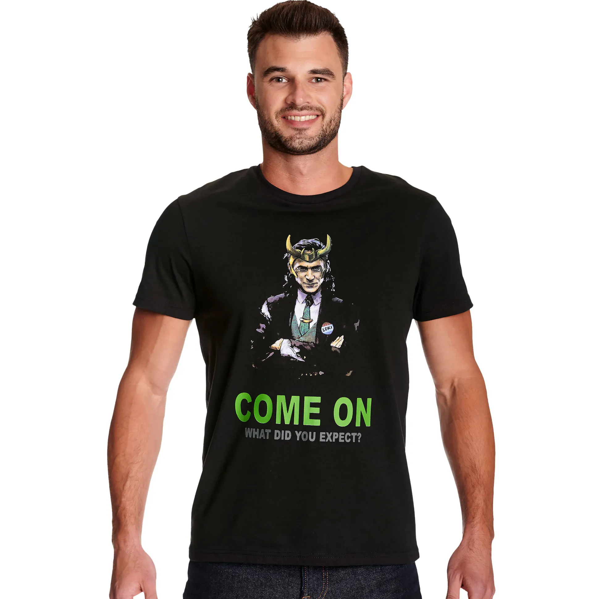 Loki - Come on T-shirt zwart