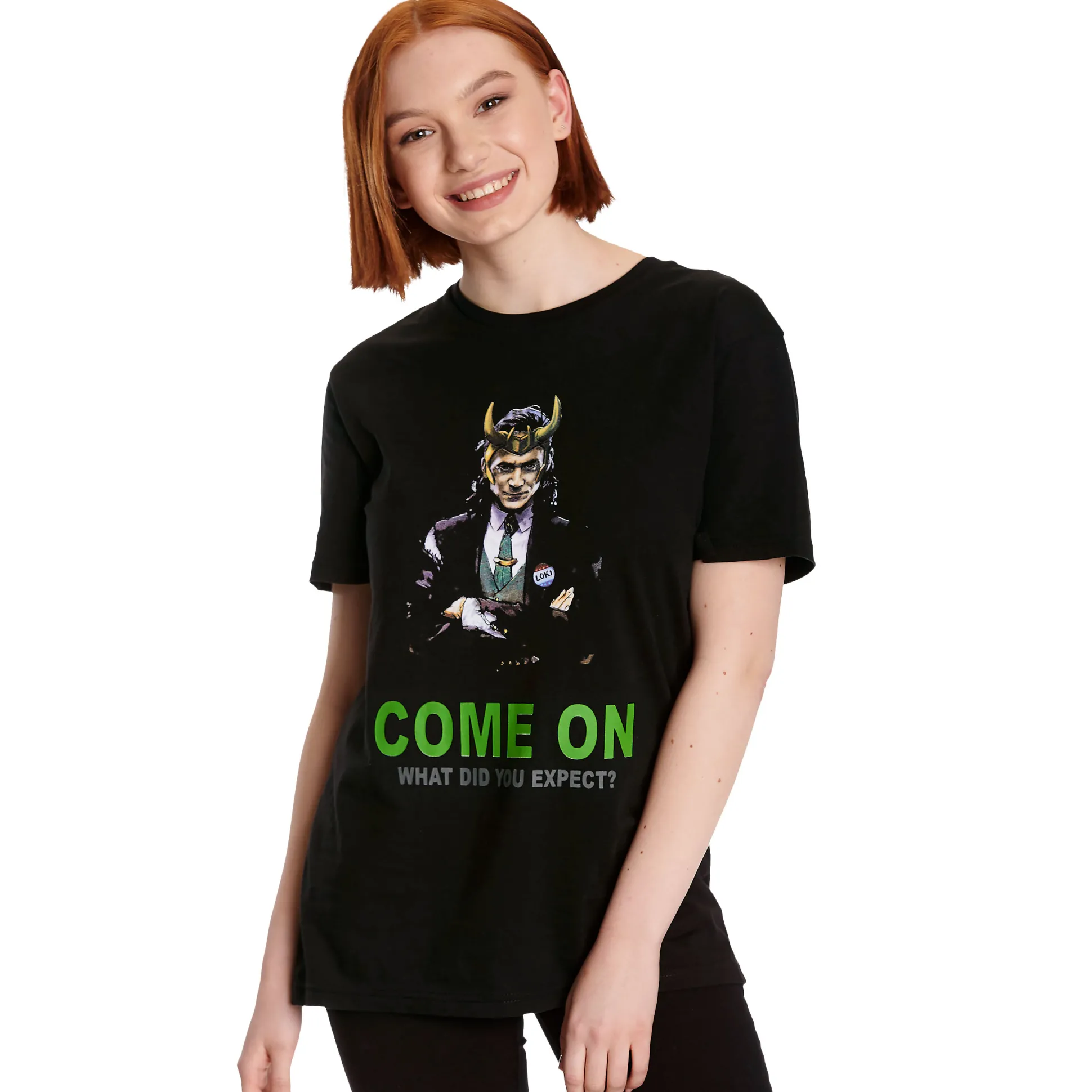 Loki - Come on T-shirt zwart